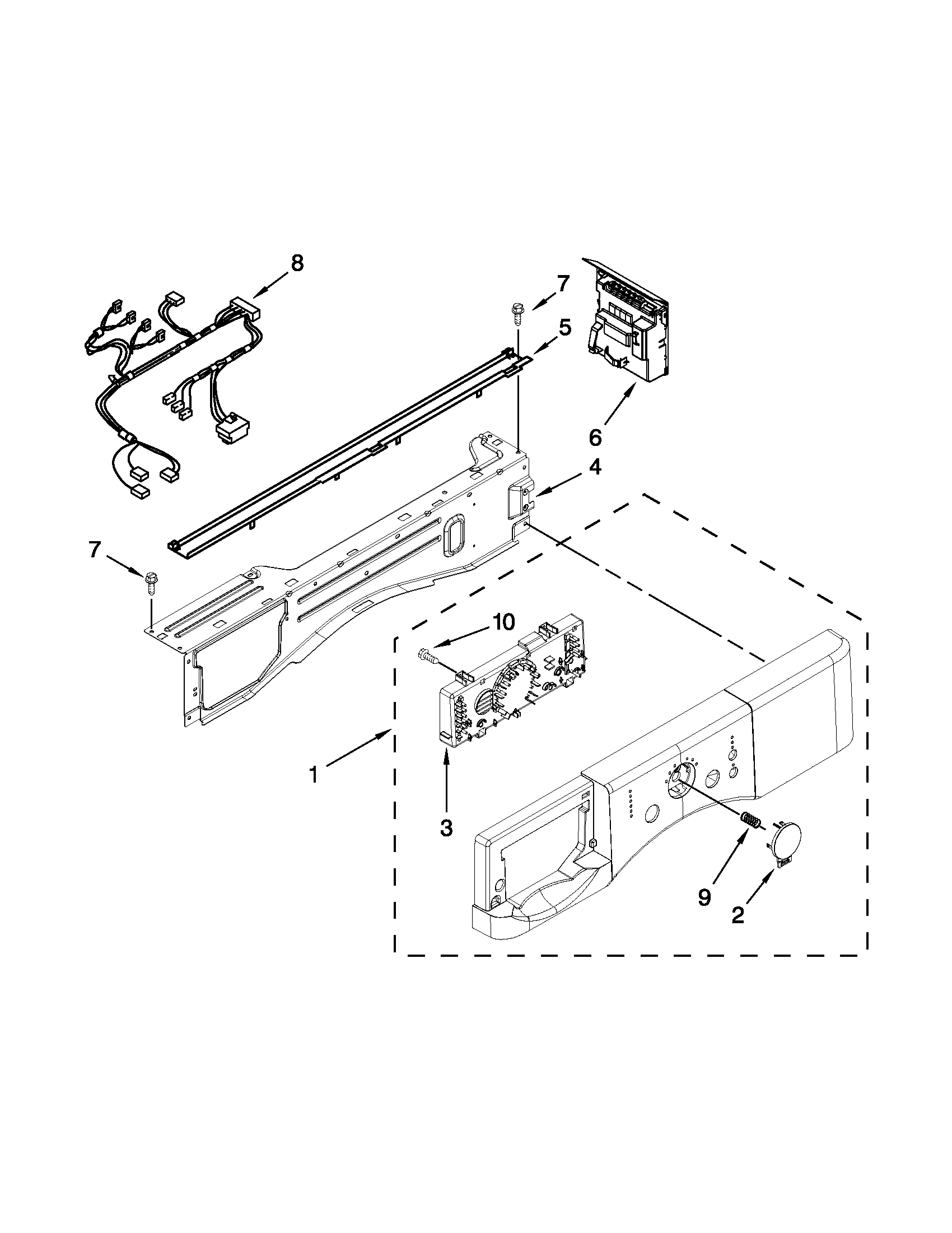 Control panel parts