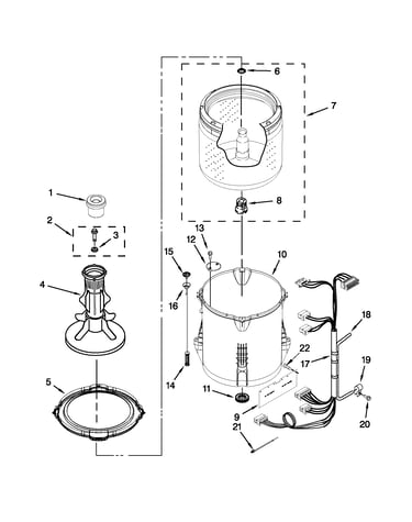 Basket and tub parts