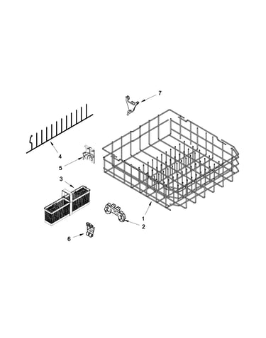 Lower rack parts