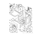 Maytag MLG20PDBGW0 dryer cabinet parts diagram