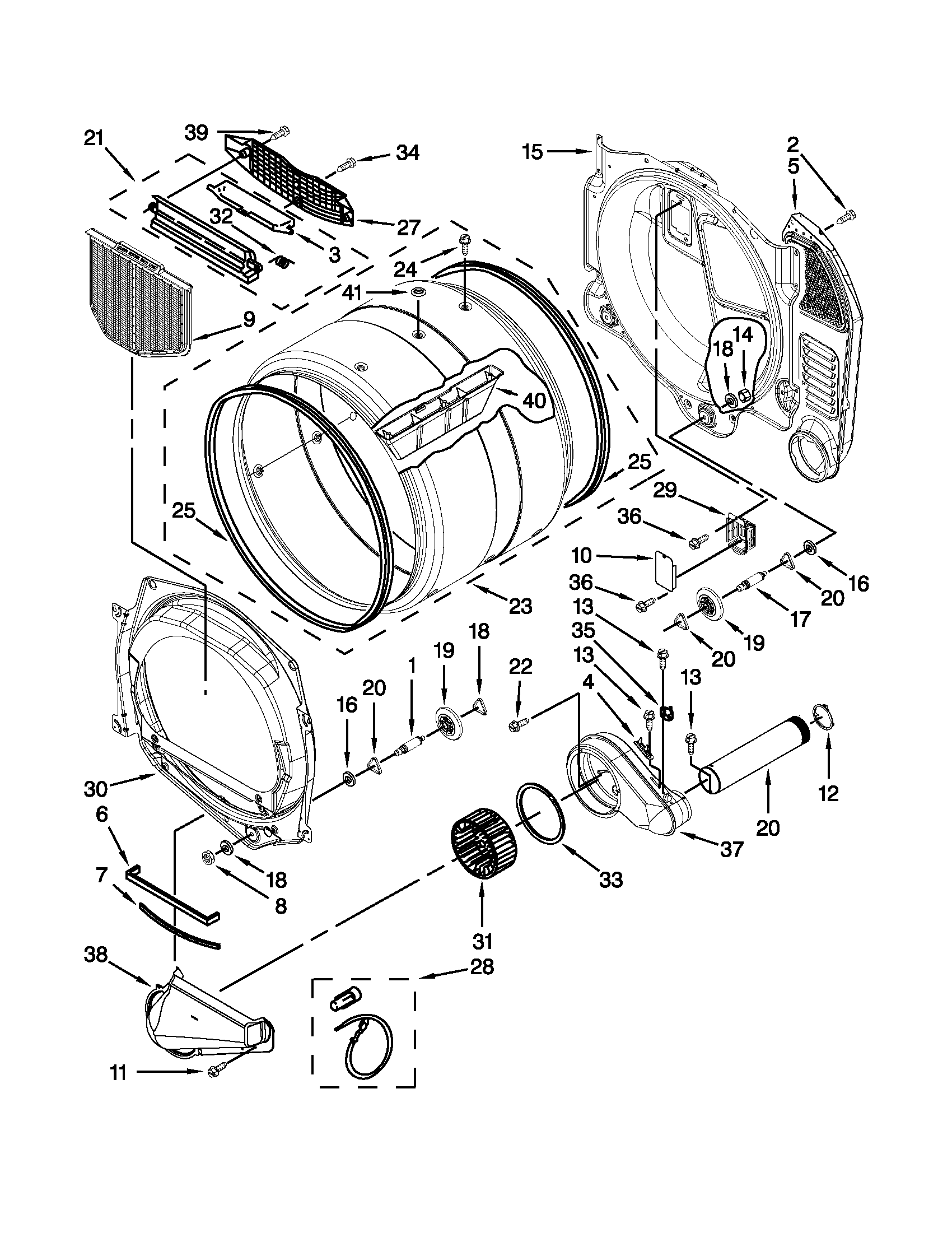 Bulkhead and blower parts