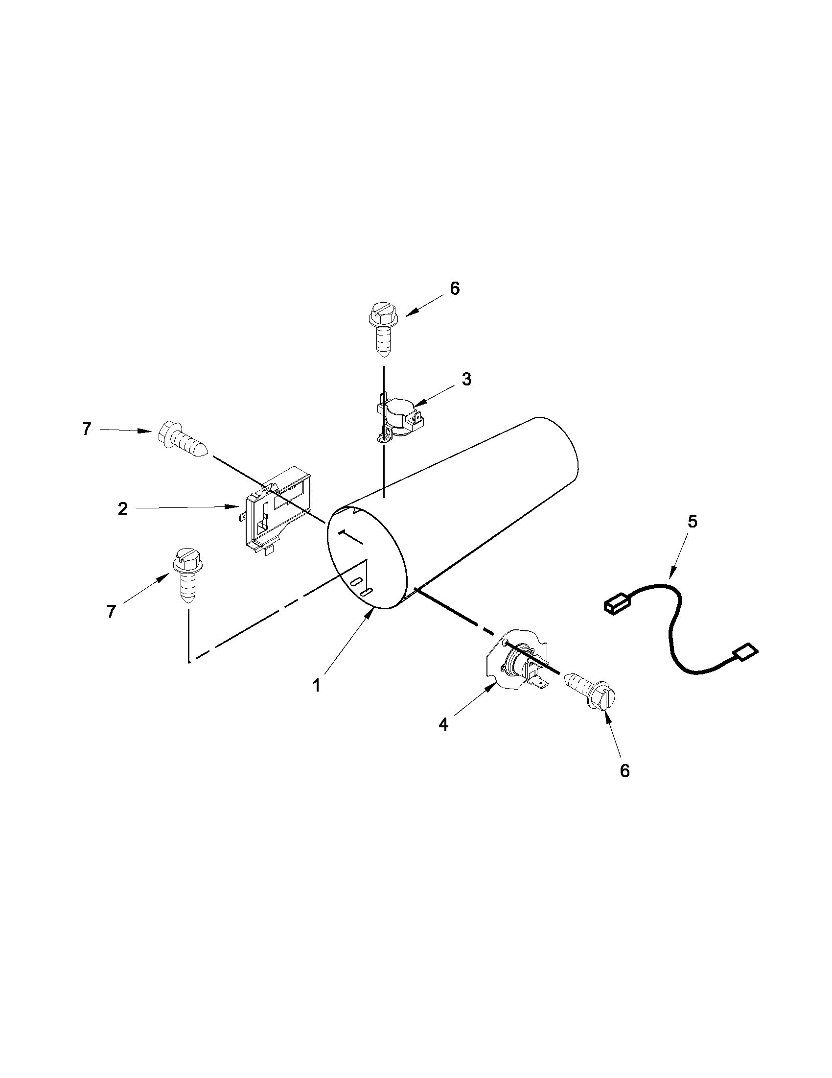 Dryer heating parts - gas