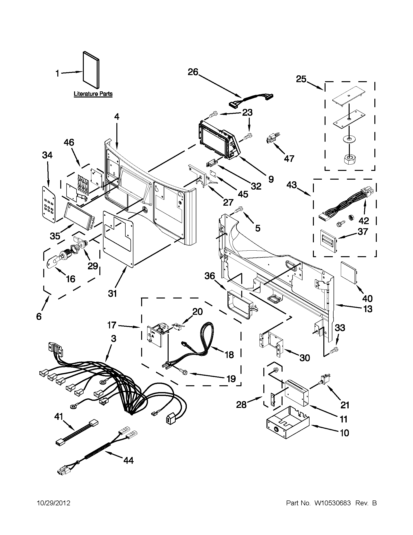 Control panel parts