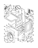 Dryer cabinet parts