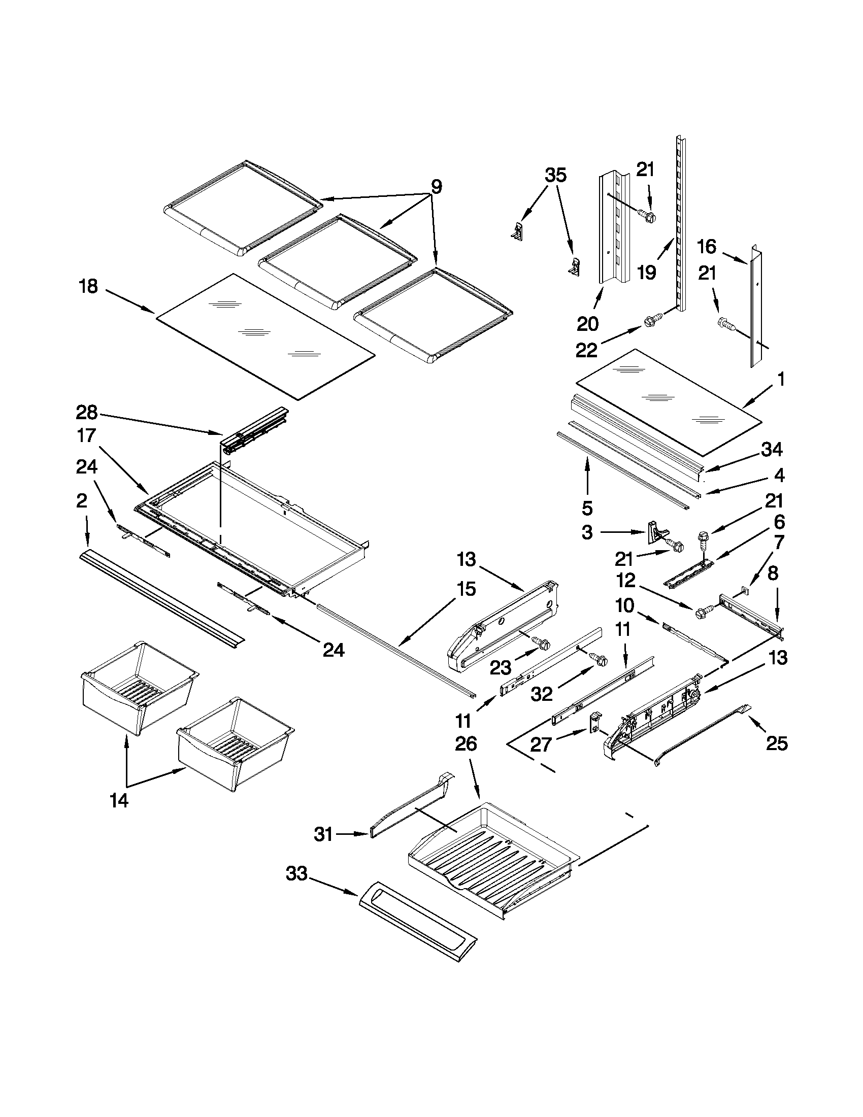 SHELF PARTS