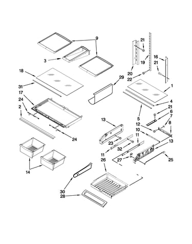 Shelf parts