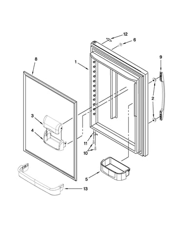 Refrigerator door