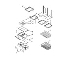 Maytag MBB1953XEW3 shelf parts diagram