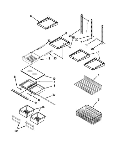 Shelf parts