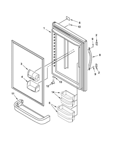 Refrigerator door