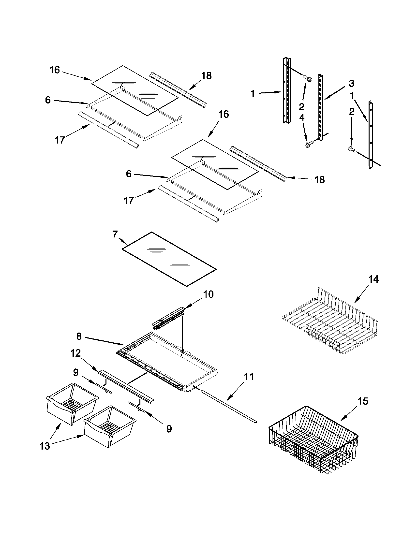 Shelf parts