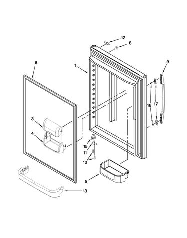 Refrigerator door