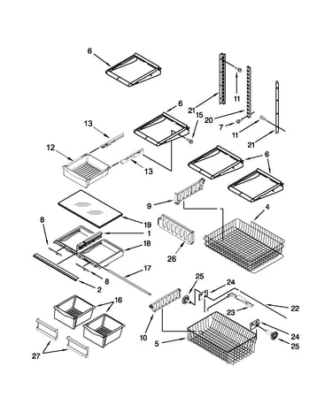 Shelf parts