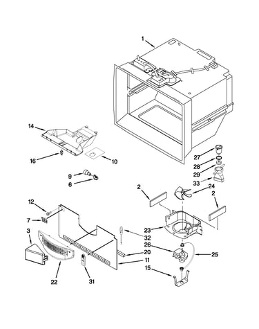 Freezer liner parts