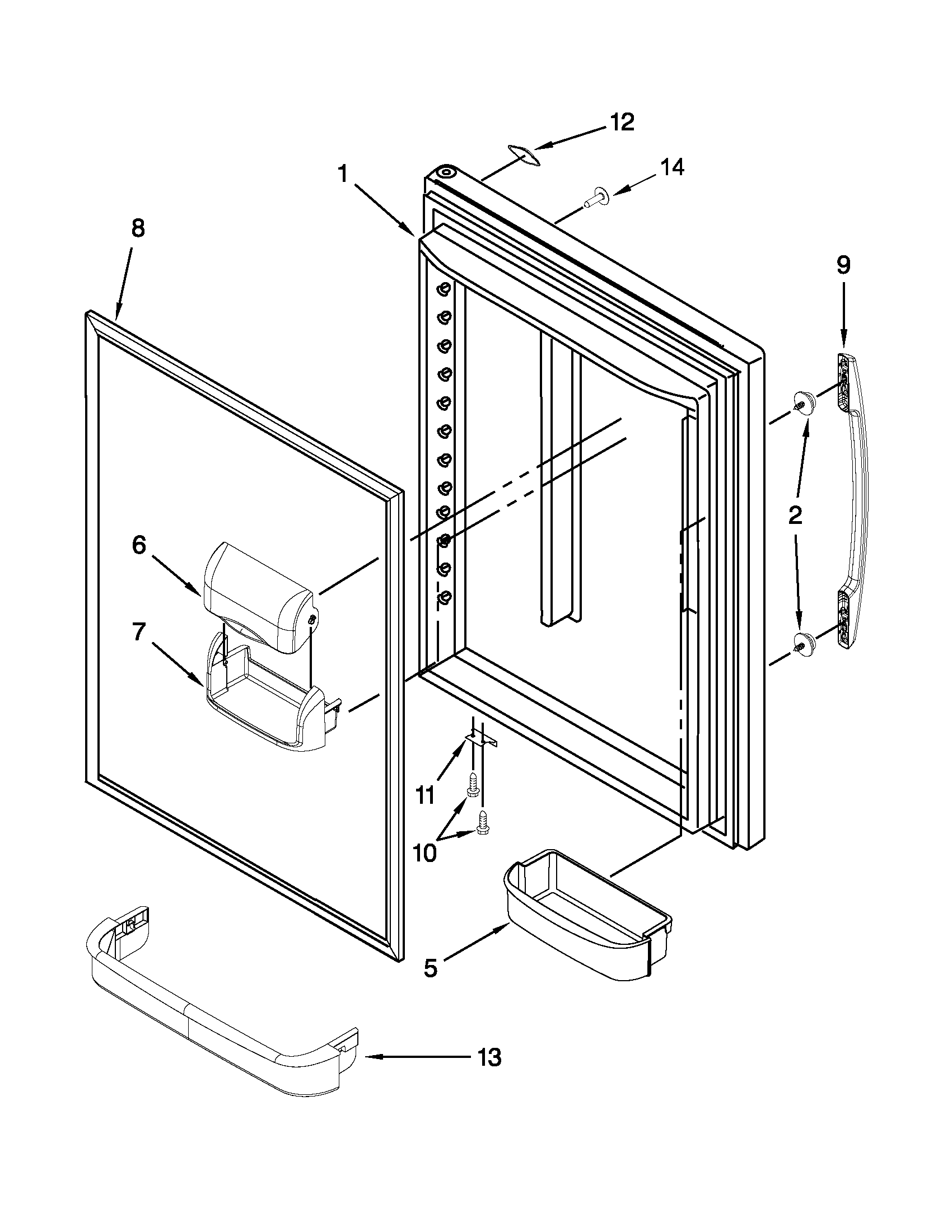 Refrigerator door