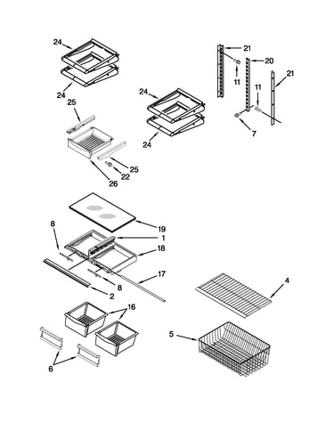 Shelf parts