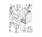 Whirlpool 3LWED4800YQ0 cabinet parts diagram