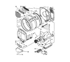 Whirlpool 3LWED4800YQ0 bulkhead parts diagram