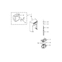 Whirlpool WRS965CIAH00 motor and ice container parts diagram