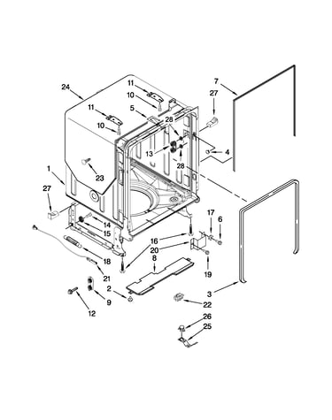 Tub and frame parts