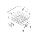 KitchenAid KUDC10IBSS0 upper rack and track parts diagram