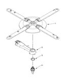 Lower washarm and strainer parts
