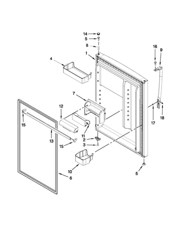 Refrigerator door