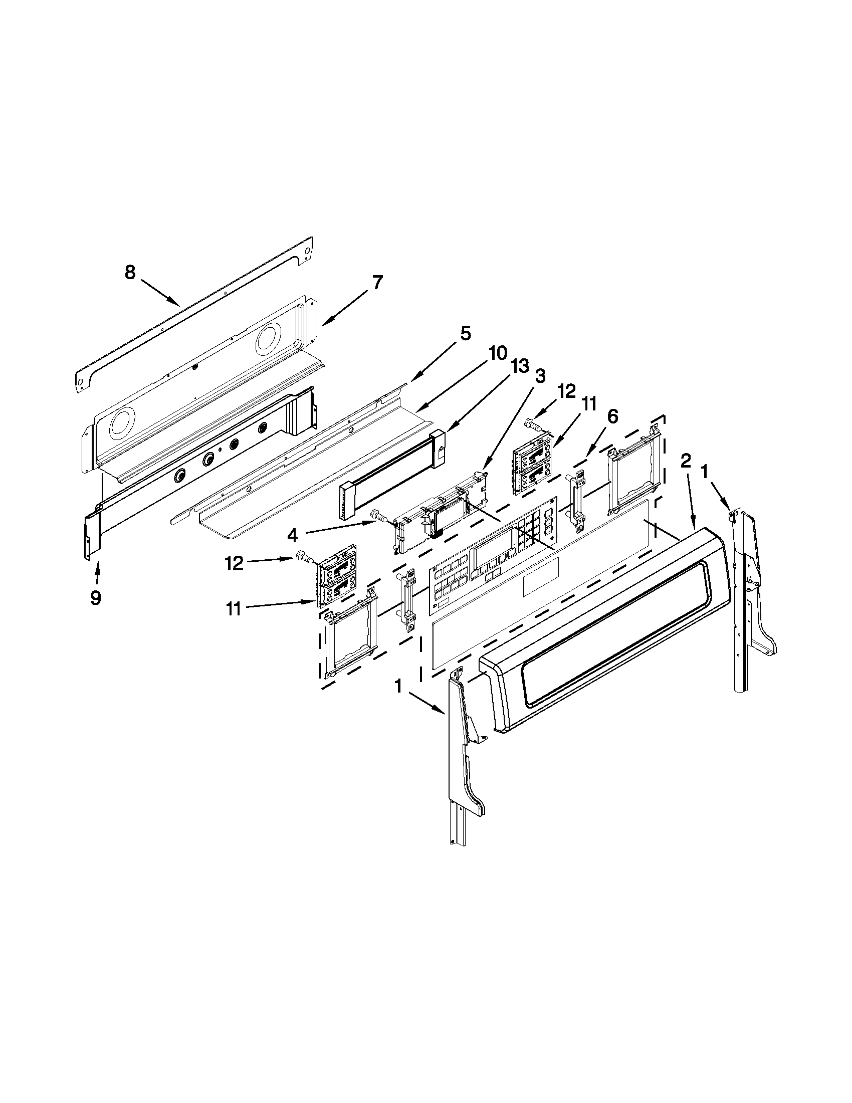 Control panel parts