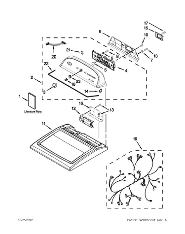 Top and console parts