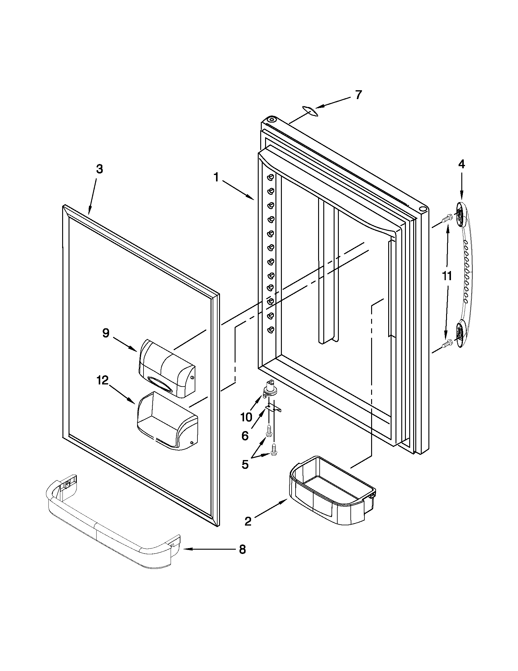 Refrigerator door