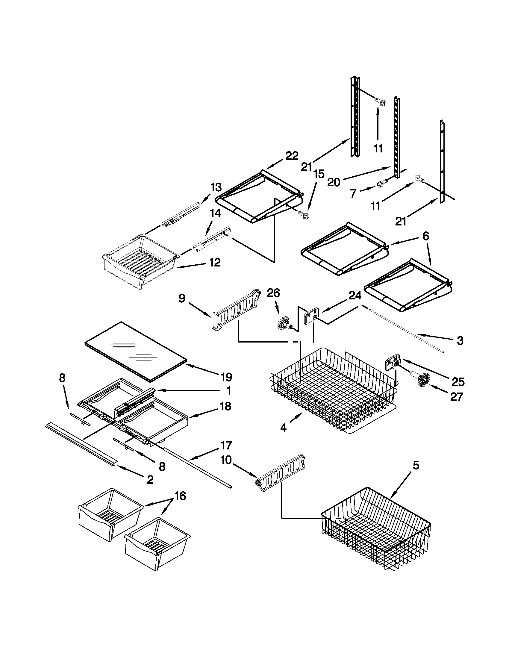 Shelf parts
