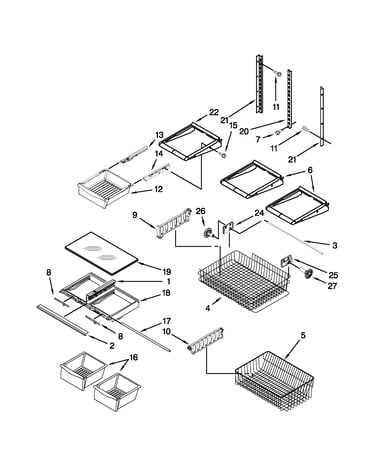 Shelf parts