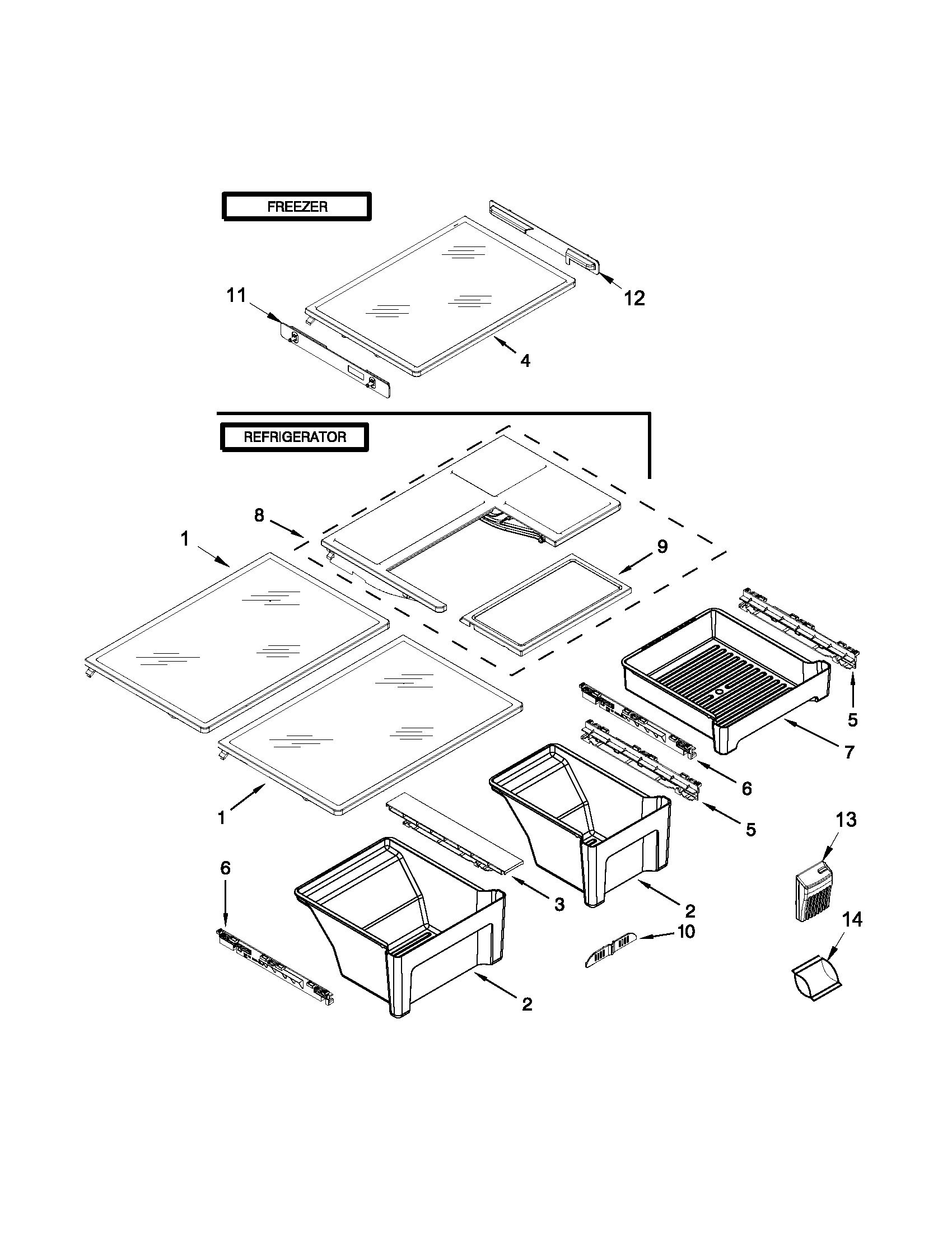 SHELF PARTS