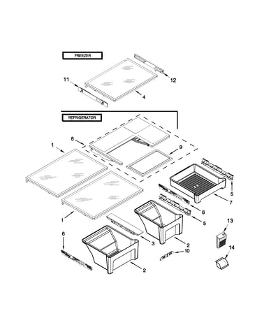 Shelf parts