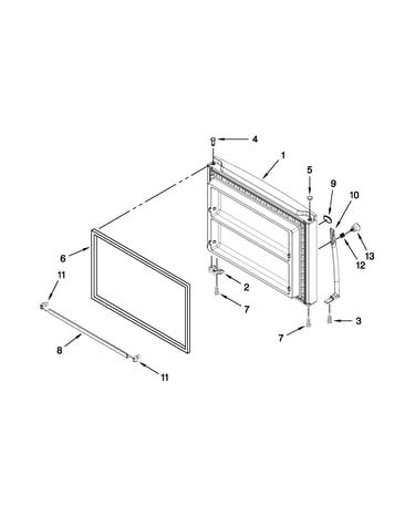 Freezer door parts