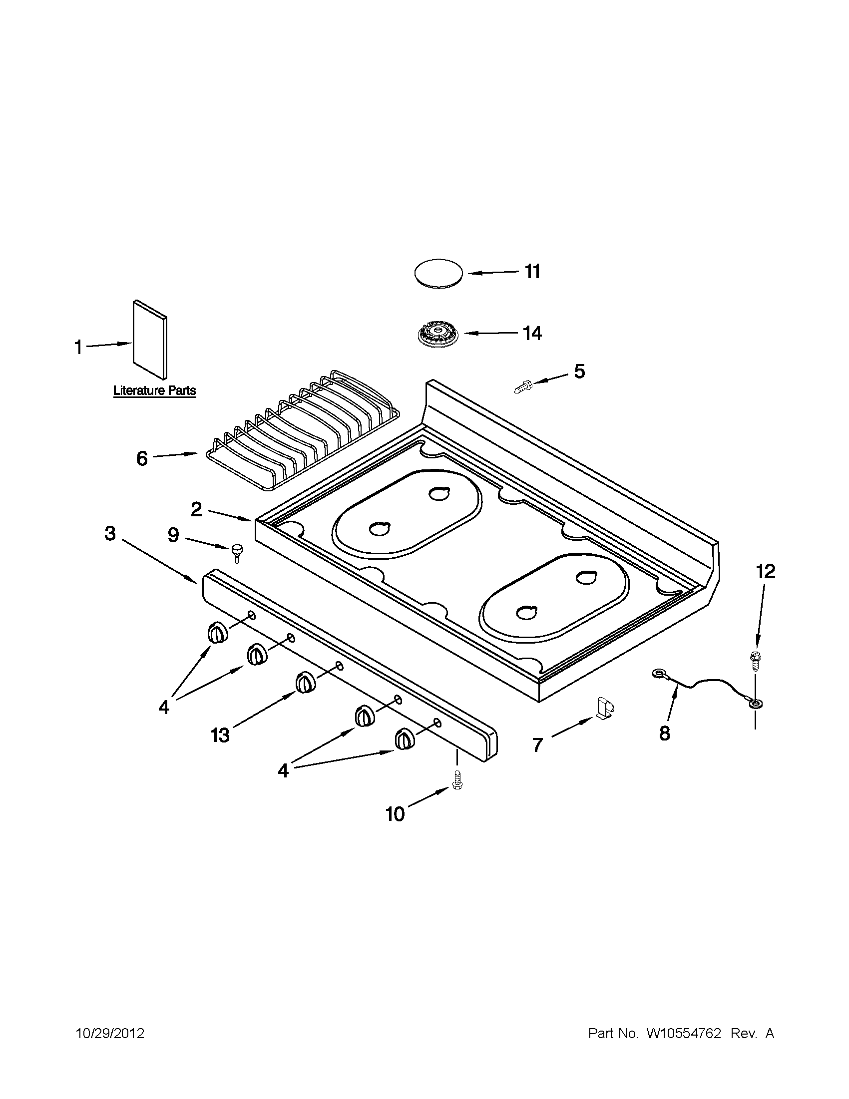 COOKTOP PARTS