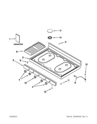 Cooktop parts
