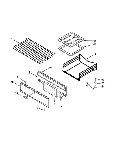 Oven and broiler parts