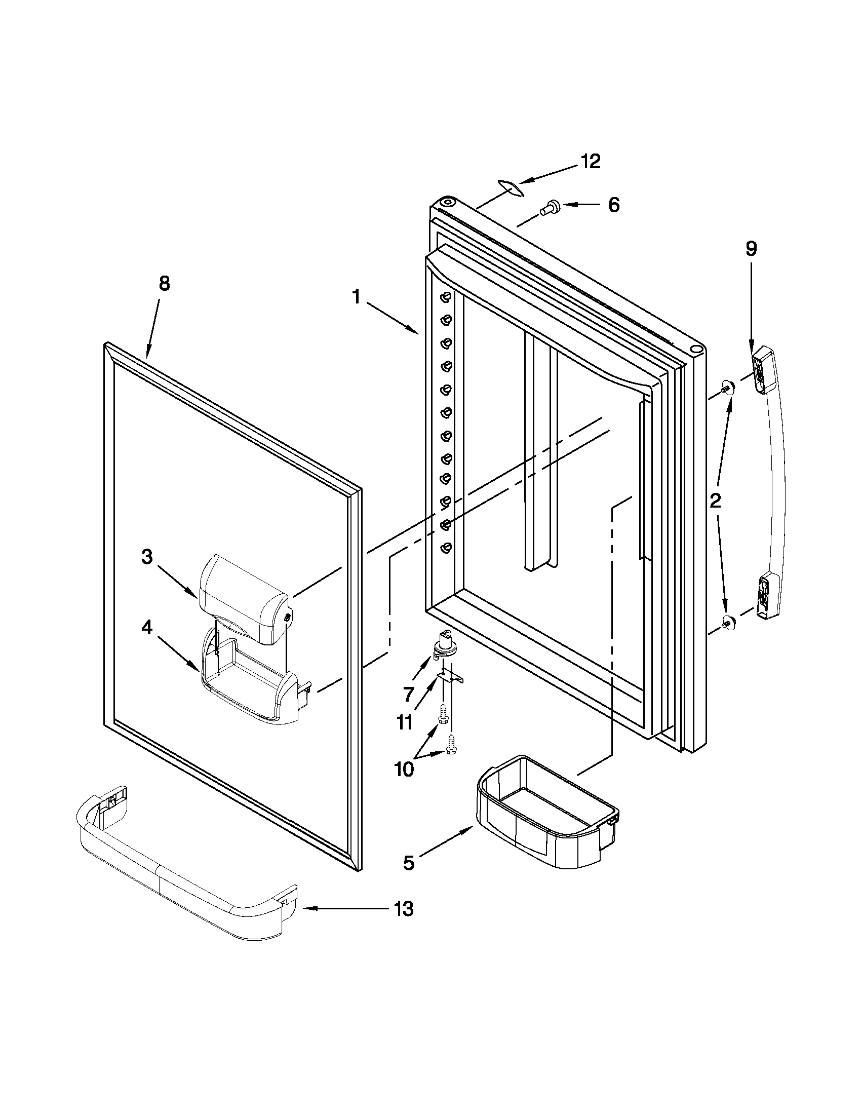 Refrigerator door