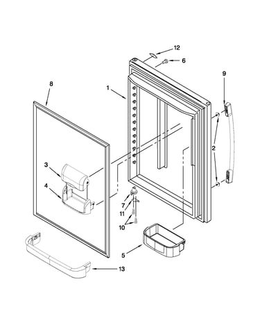 Refrigerator door