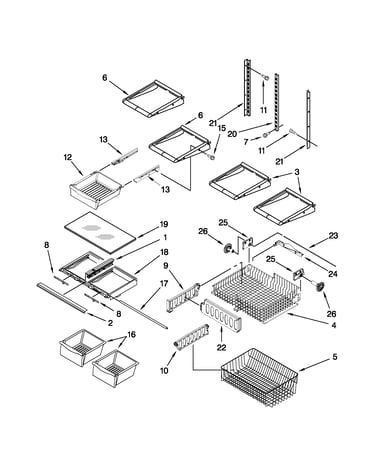 Shelf parts