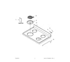 Whirlpool WFC150MLAW0 cooktop parts diagram