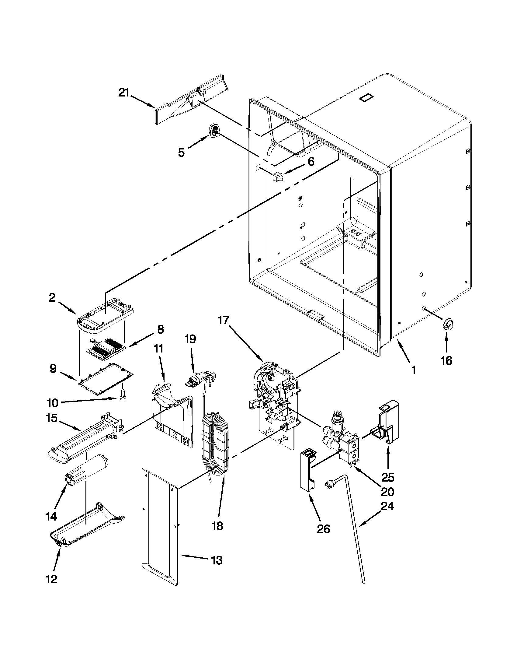 REFRIGERATOR LINER PARTS