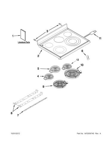 Cooktop parts