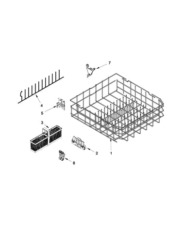 Lower rack parts