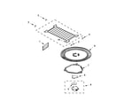 KitchenAid KHMS2040BBL0 turntable parts diagram