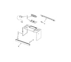 KitchenAid KHMS2040BBL0 cabinet and installation parts diagram