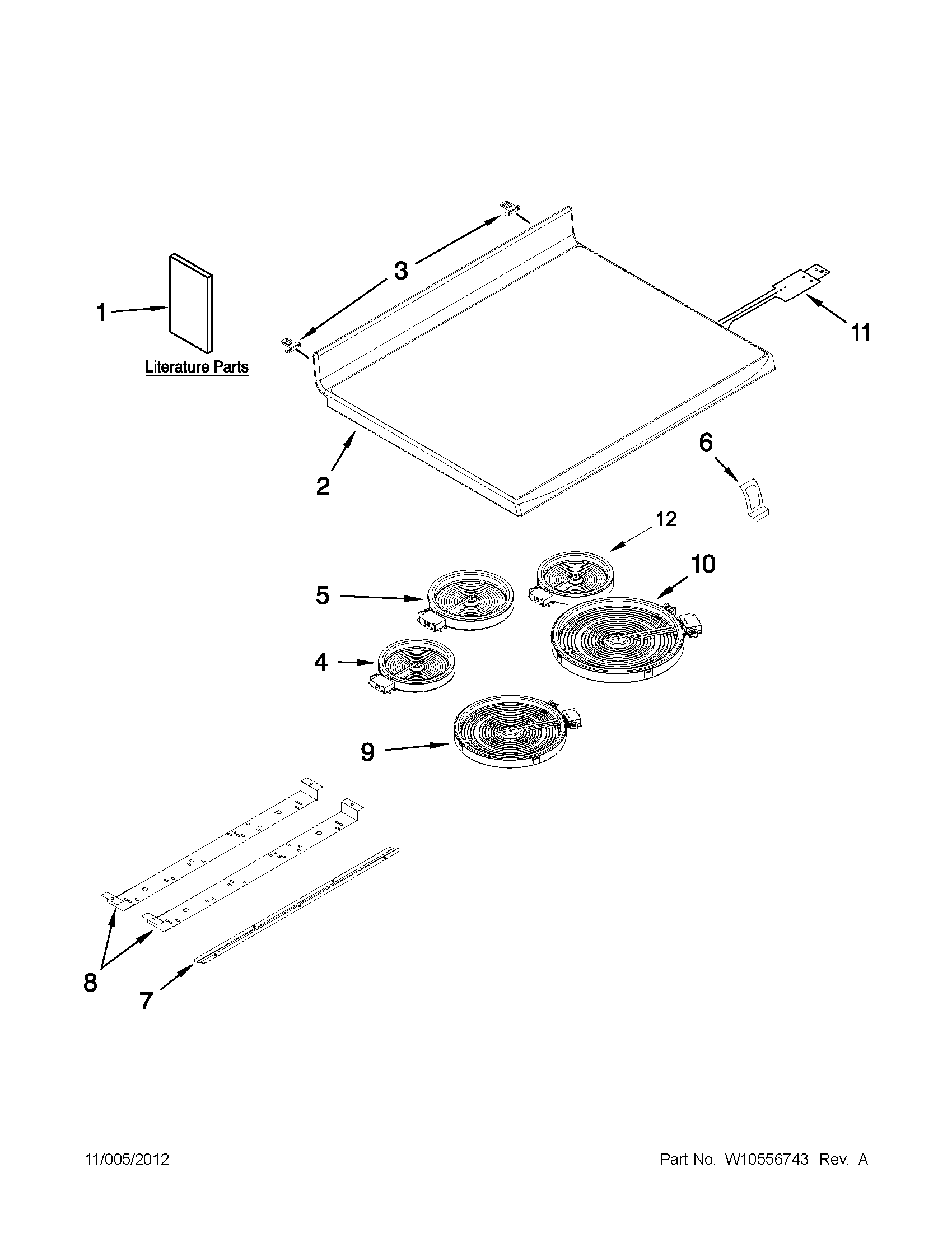 Cooktop parts