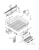 Upper rack and track parts