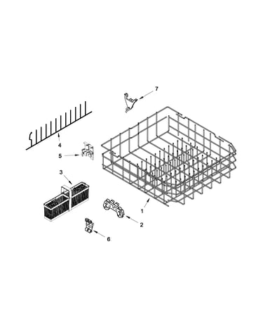 Lower rack parts